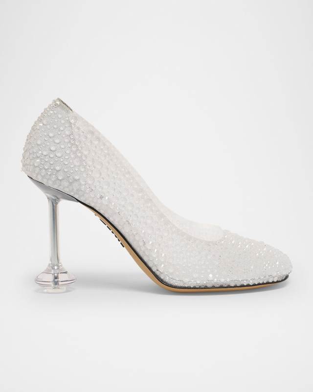 Toy Strass Mesh Pumps